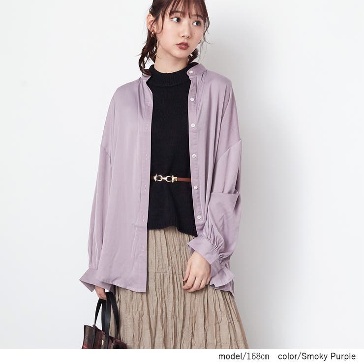 ソフトマットサテン長袖シャツ レディース カジュアル 品番 Swew Rejoule リジュール のレディース ファッション通販 Shoplist ショップリスト