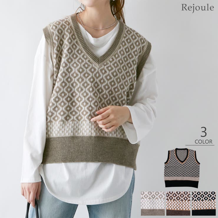 ベスト レディース ニットベスト 品番 Swew Rejoule リジュール のレディースファッション通販 Shoplist ショップリスト