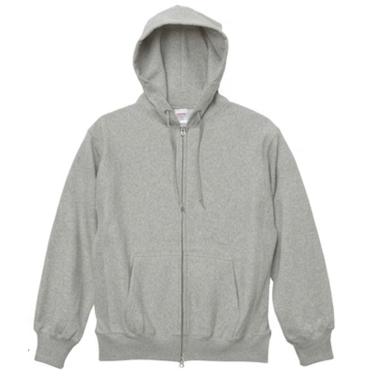 GRY | 12ozヘビーウエイトスウェットZIPパーカー | BACKHEAD