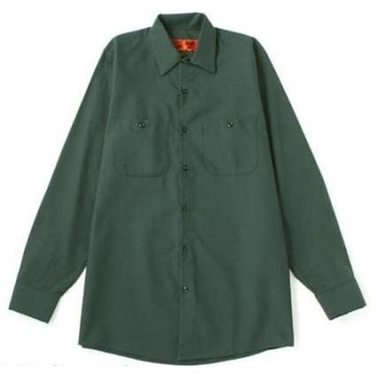グリーン | 【REDKAP】  4.25ozワークシャツ長袖 | BACKHEAD