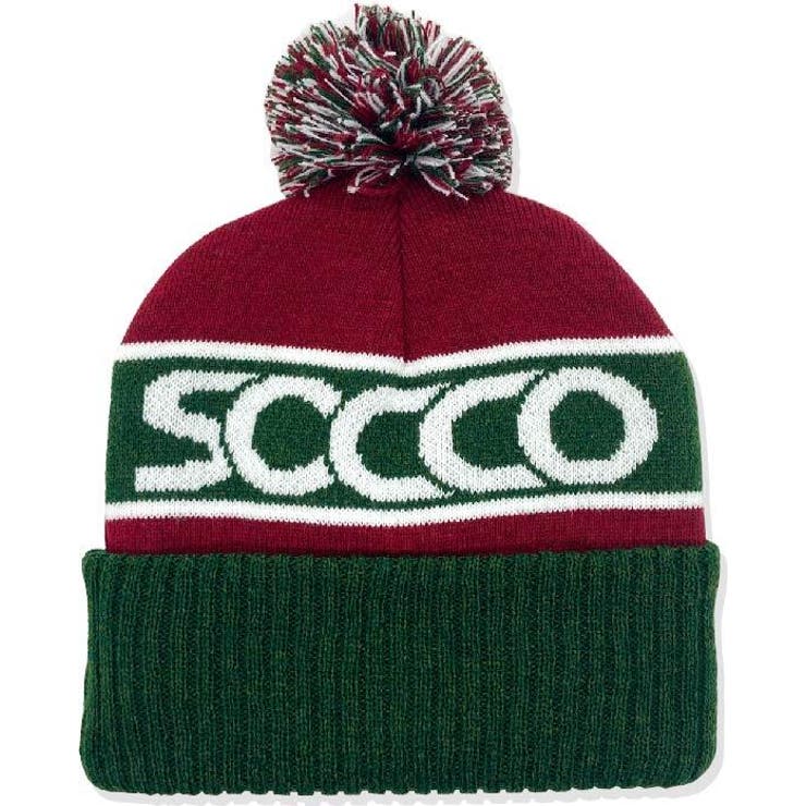 エンジ | SOCCO PONPON KNIT CAP | BACKHEAD