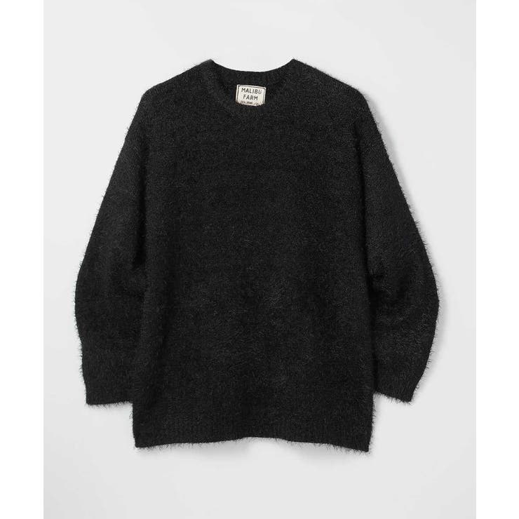 BK | MALIBUFARM モヘア風ニットクルーネック | BACKHEAD