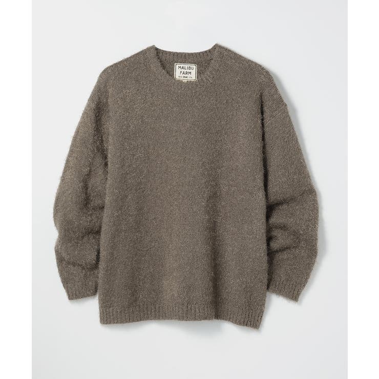 GY | MALIBUFARM モヘア風ニットクルーネック | BACKHEAD