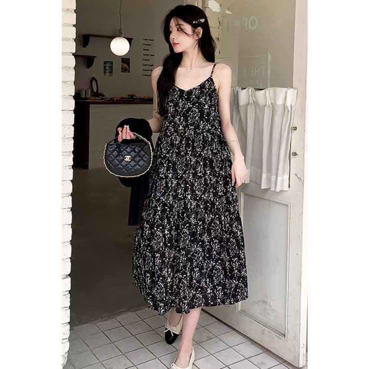 花柄キャミワンピース レディース ノースリーブ | Tannsu Dance | 詳細画像12 