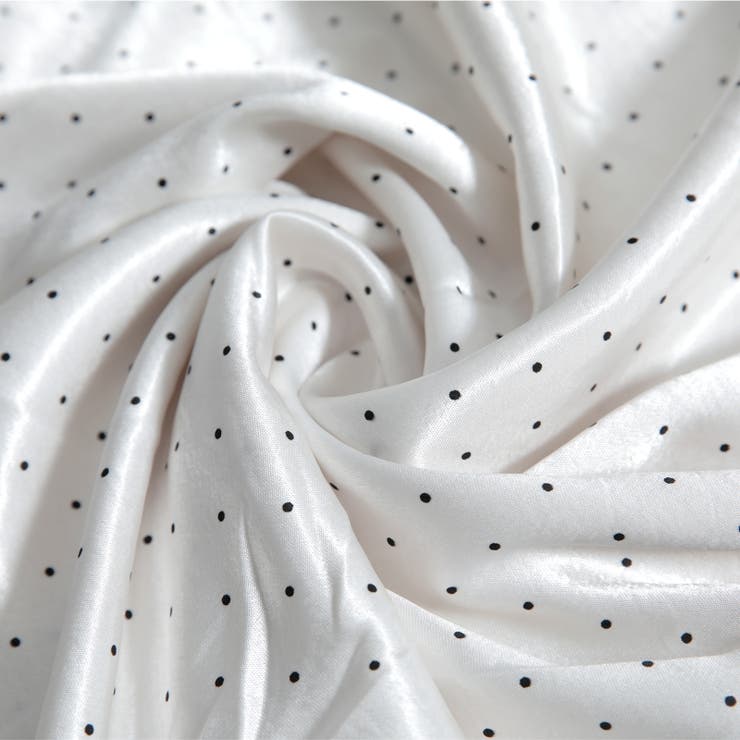 艶やかなサテン素材×ドット柄ロングスカート レディース フレア | Tannsu Dance | 詳細画像4 