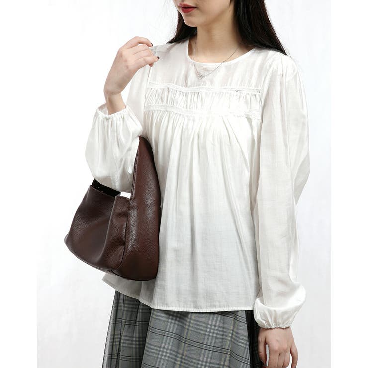 細レース使いランダムキャザープルオーバーレディーストップス | Tannsu Dance | 詳細画像3 