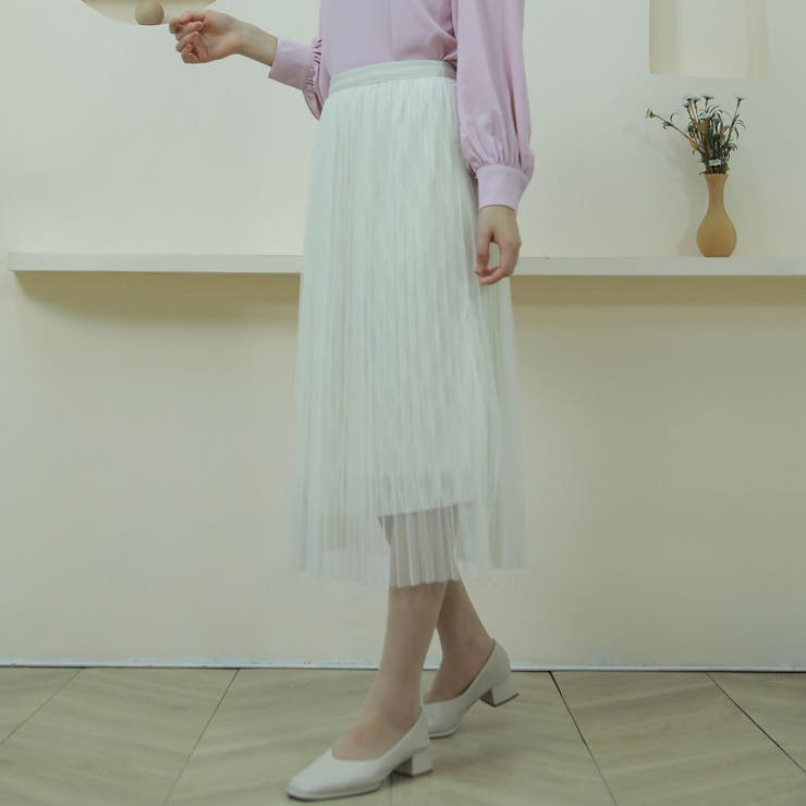 プリーツスカート ロングスカート ミモレ丈 | Tannsu Dance | 詳細画像1 