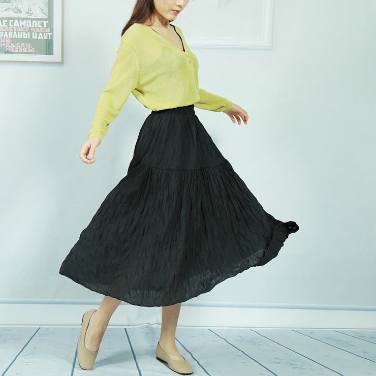 プリーツスカート ミモレ丈 ロングスカート | Tannsu Dance | 詳細画像1 