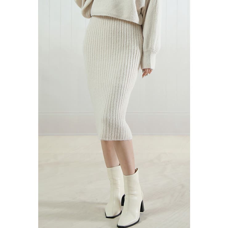 レディースドルマンスリーブトップス セットアップ 厚手ストレッチニットワンピース | Tannsu Dance | 詳細画像8 