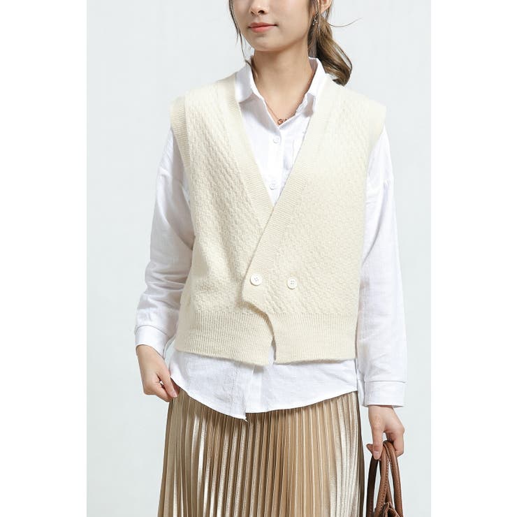 ニットカーディガン ベスト レディース | Tannsu Dance | 詳細画像17 