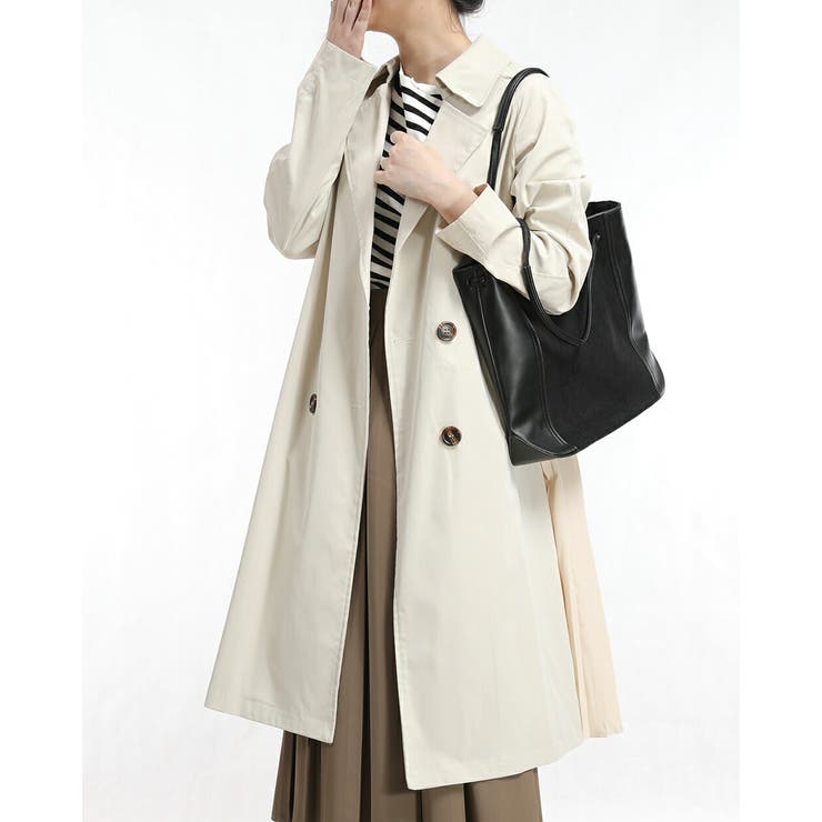 KAREN MILLEN テーラードプリーツバックトレンチコート アウター Karen Millen(カレンミレン) トレンチコート(レディース) - 海外