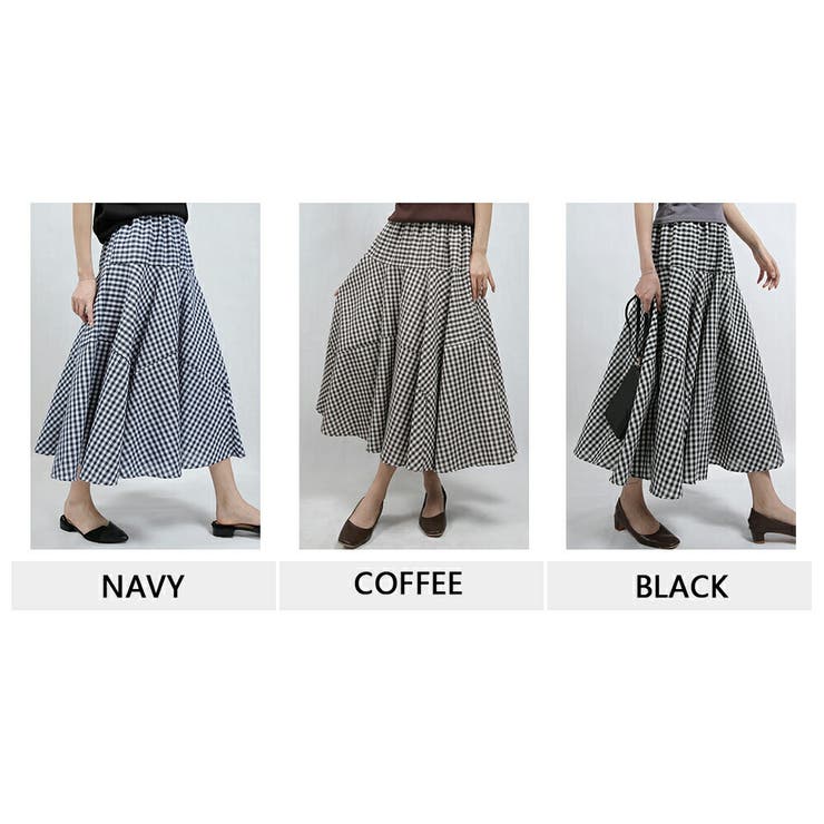【✨️45R✨️】✨️美品✨️ダンプのキュロットギンガムチェック ギンガムチェック 柄 ミモレ丈[品番：XSTW0009708]｜Tannsu
