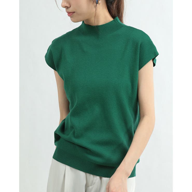 DARK GREEN | ハイネック 半袖 レディース | Tannsu Dance