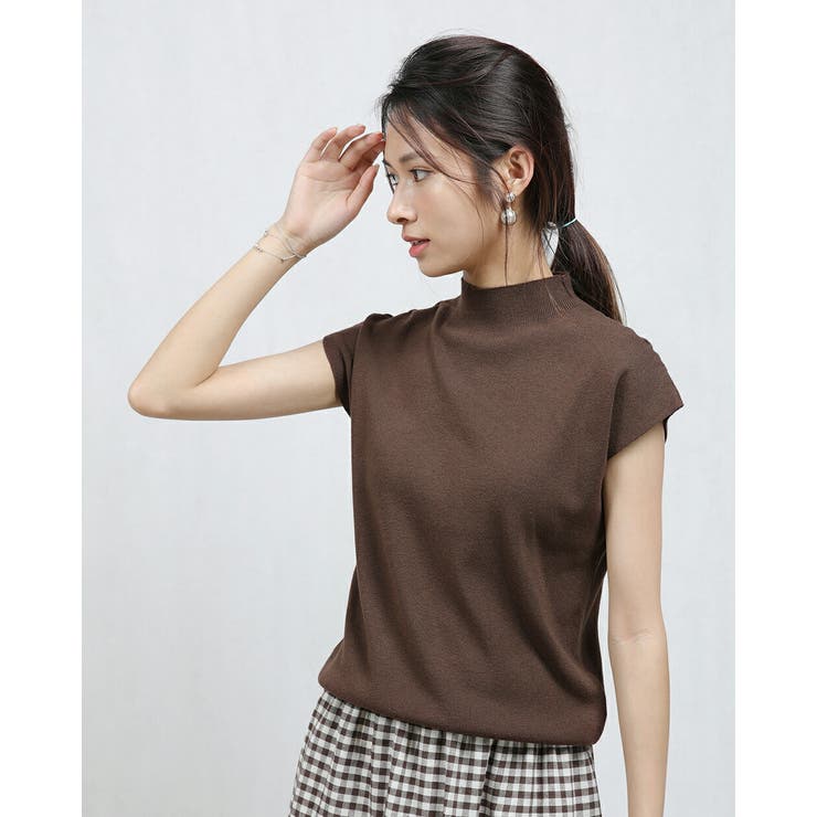 COFFEE | ハイネック 半袖 レディース | Tannsu Dance