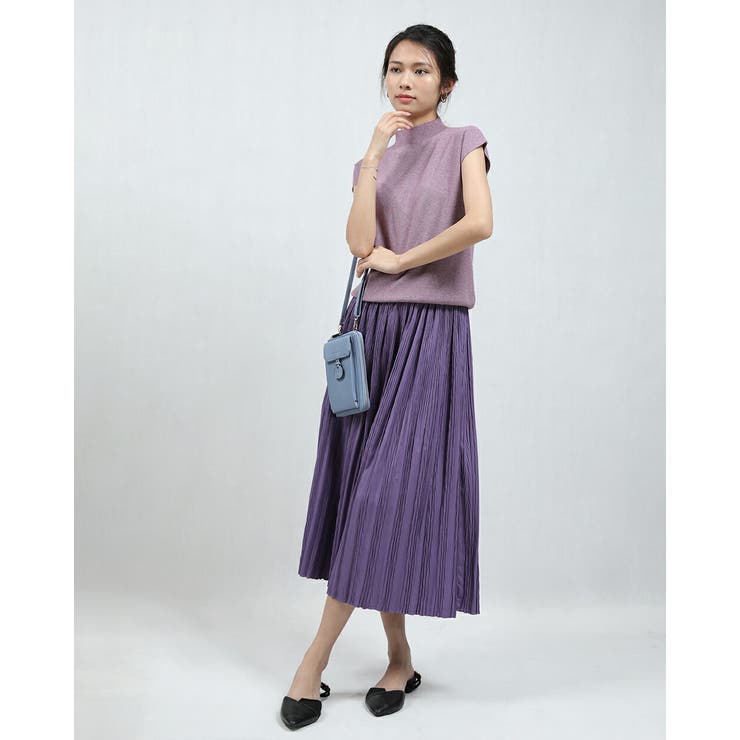 PURPLE | ハイネック 半袖 レディース | Tannsu Dance