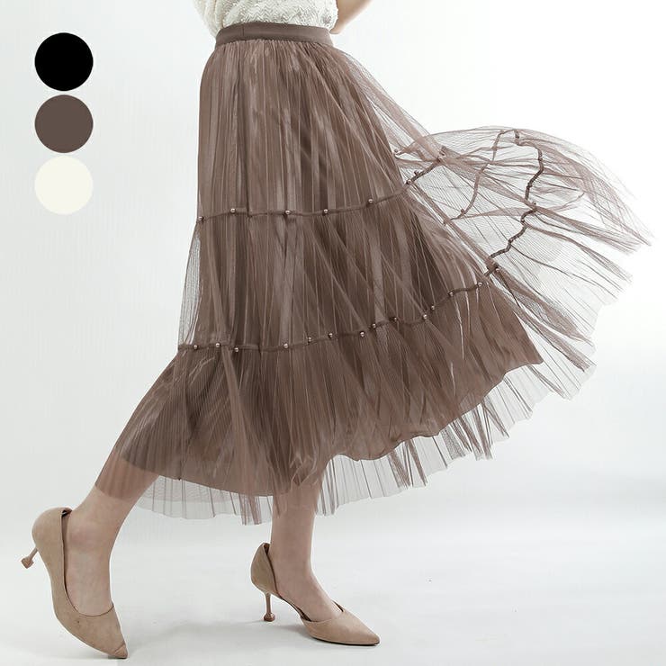 プリーツスカート ミモレ丈 きれいめ | Tannsu Dance | 詳細画像1 