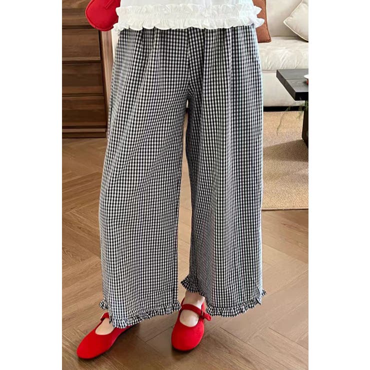 ギンガムチェック ワイドパンツ レディース | Tannsu Dance | 詳細画像2 