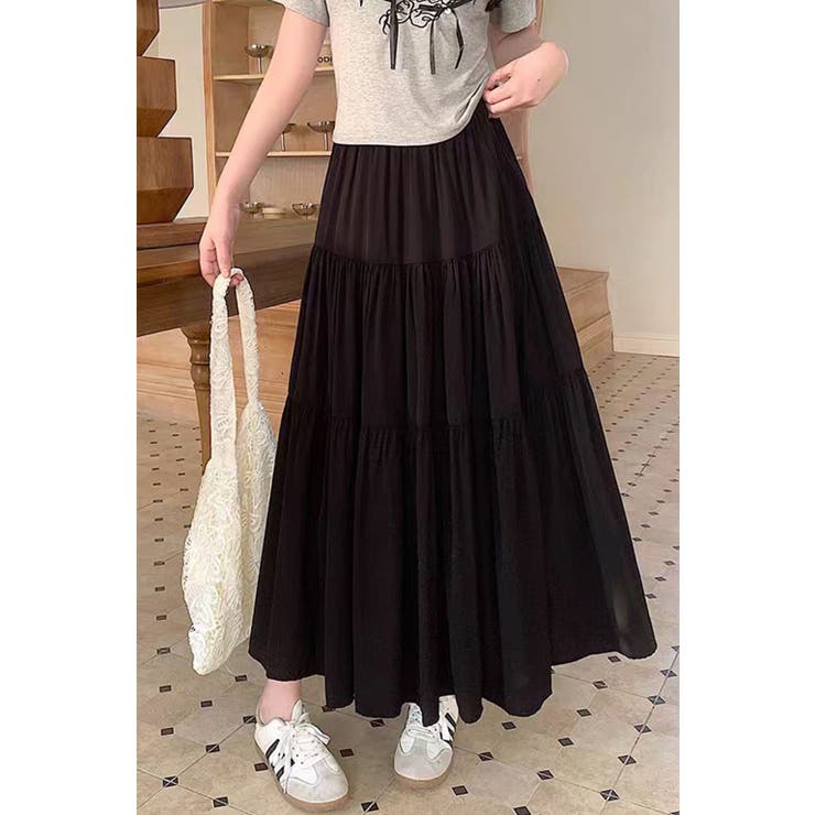 ティアードスカート ロング マキシ | Tannsu Dance | 詳細画像7 