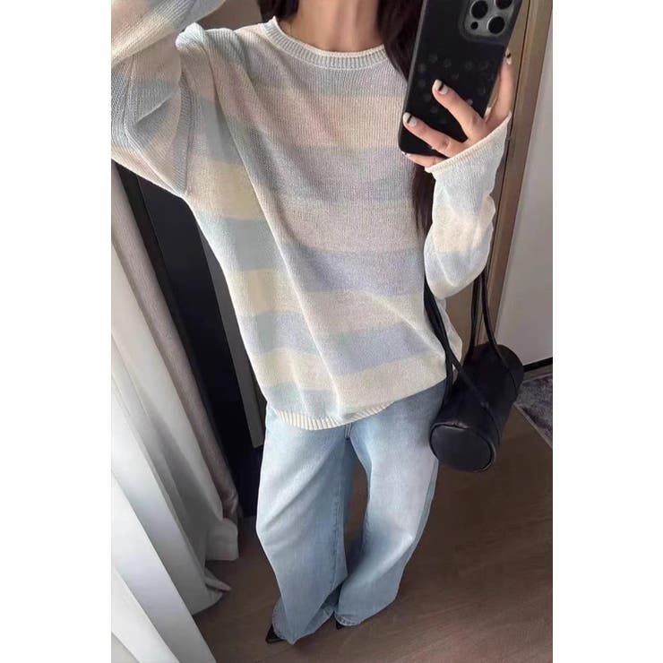 ボーダーニット 薄手 シアー | Tannsu Dance | 詳細画像7 