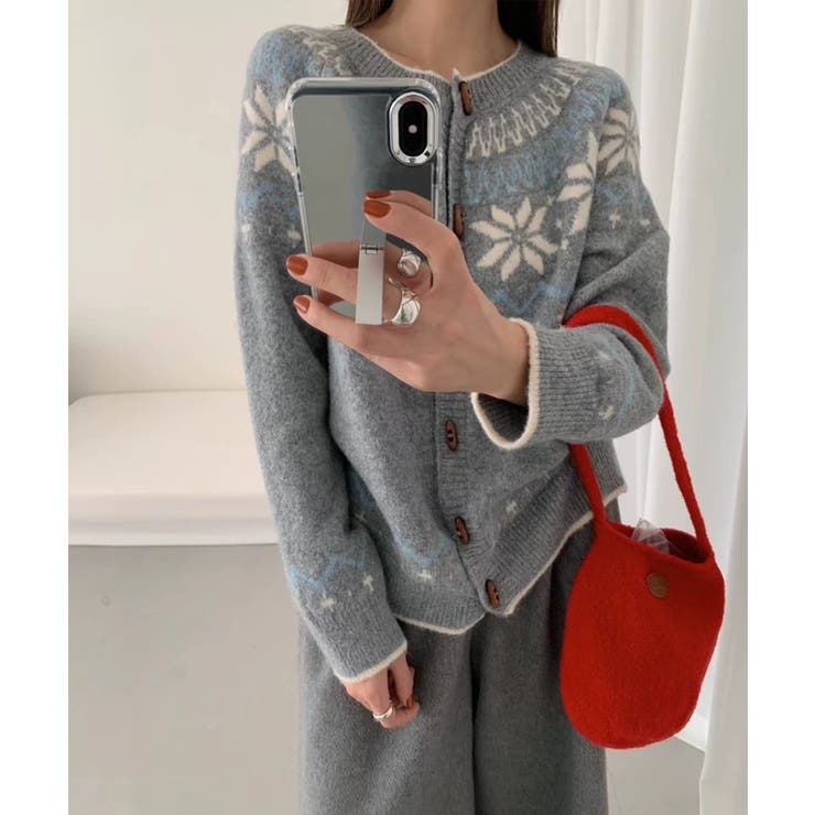 ノルディック柄 カーディガン レディース | Tannsu Dance | 詳細画像5 