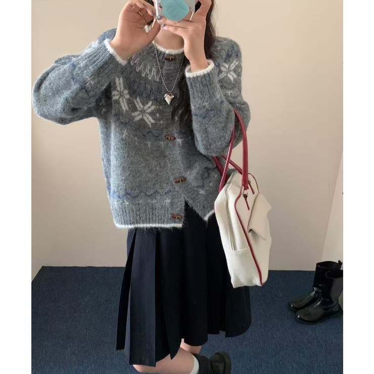 ノルディック柄 カーディガン レディース | Tannsu Dance | 詳細画像6 