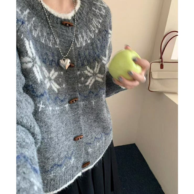 ノルディック柄 カーディガン レディース | Tannsu Dance | 詳細画像7 