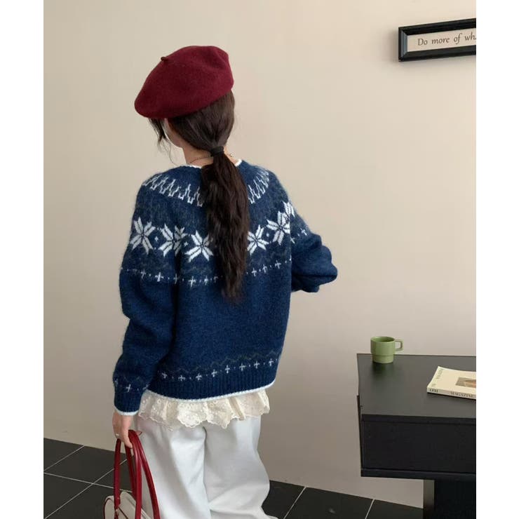 ノルディック柄 カーディガン レディース | Tannsu Dance | 詳細画像10 