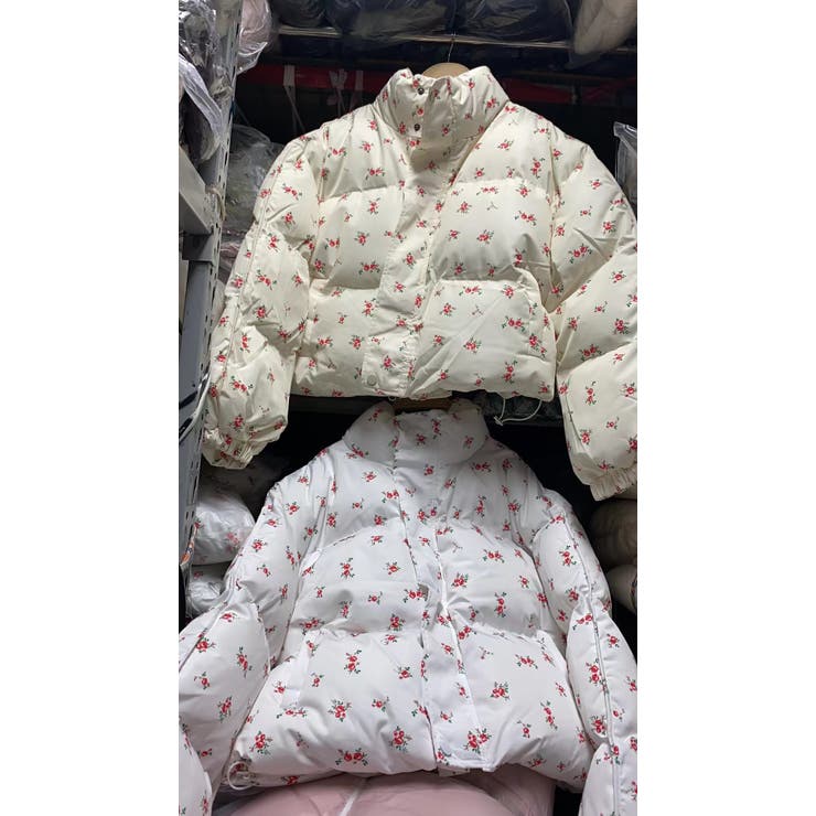 フラワープリント 中綿ジャケット ショート | Tannsu Dance | 詳細画像11 