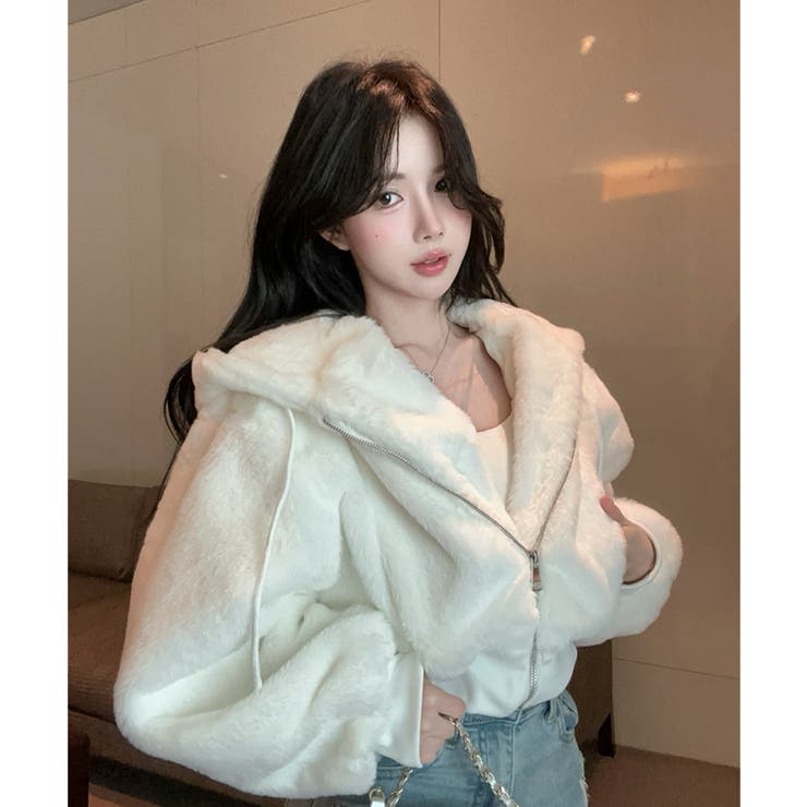 ボアパーカー ショート丈 レディース | Tannsu Dance | 詳細画像2 