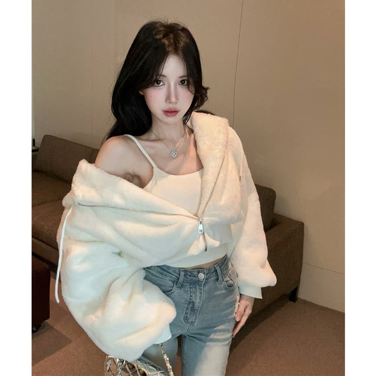 ボアパーカー ショート丈 レディース | Tannsu Dance | 詳細画像5 