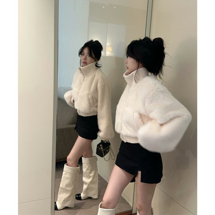 フェイクファー ボアジャケット ショート丈 | Tannsu Dance | 詳細画像4 