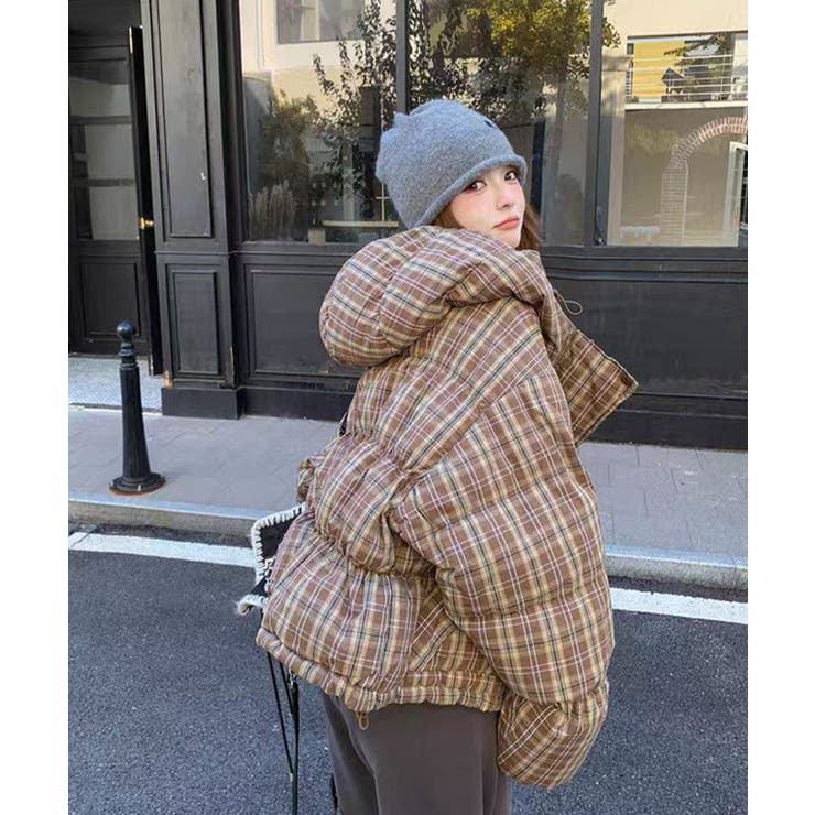 チェック柄 中綿ジャケット レディース | Tannsu Dance | 詳細画像11 