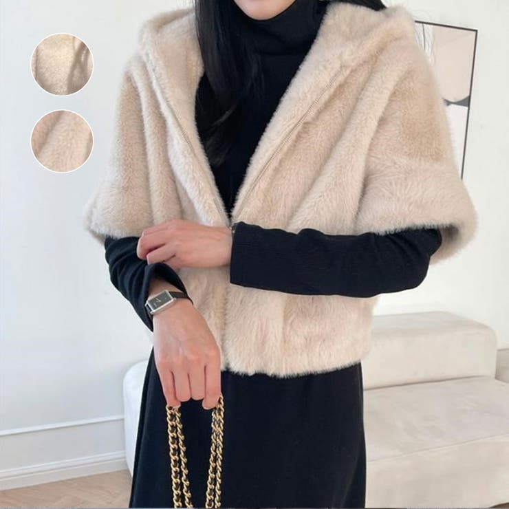 フェイクファー エコファー フード付き | Tannsu Dance | 詳細画像1 