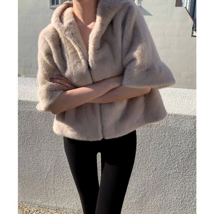 フェイクファー エコファー フード付き | Tannsu Dance | 詳細画像3 