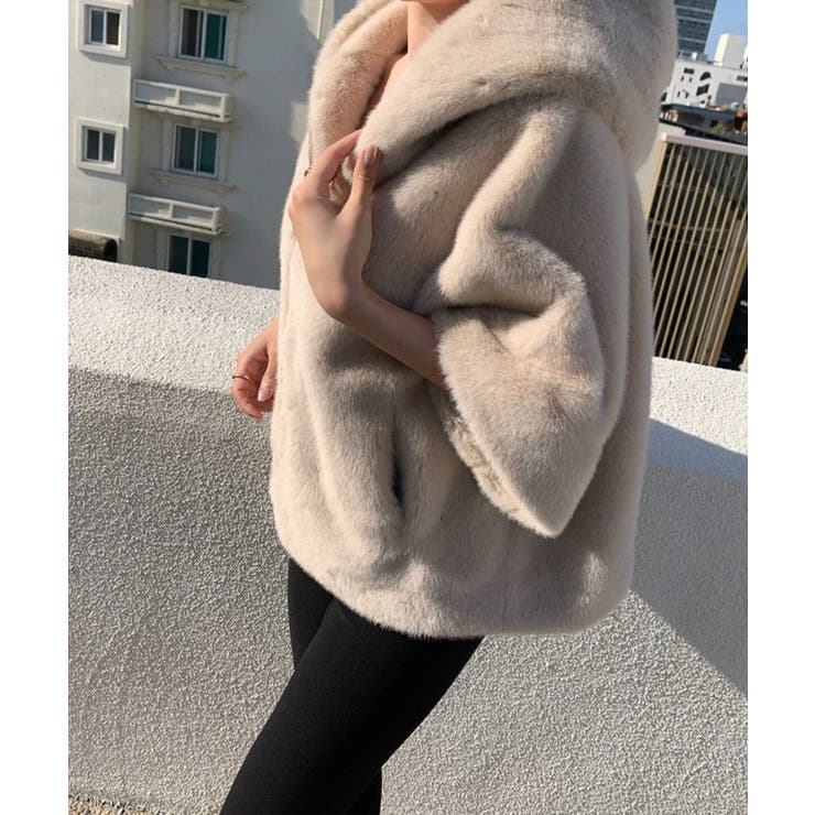 フェイクファー エコファー フード付き | Tannsu Dance | 詳細画像4 