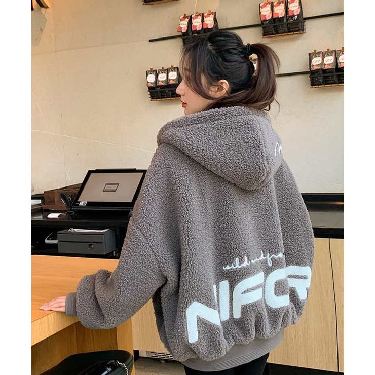 プリント パーカー もこもこシープボア | Tannsu Dance | 詳細画像8 