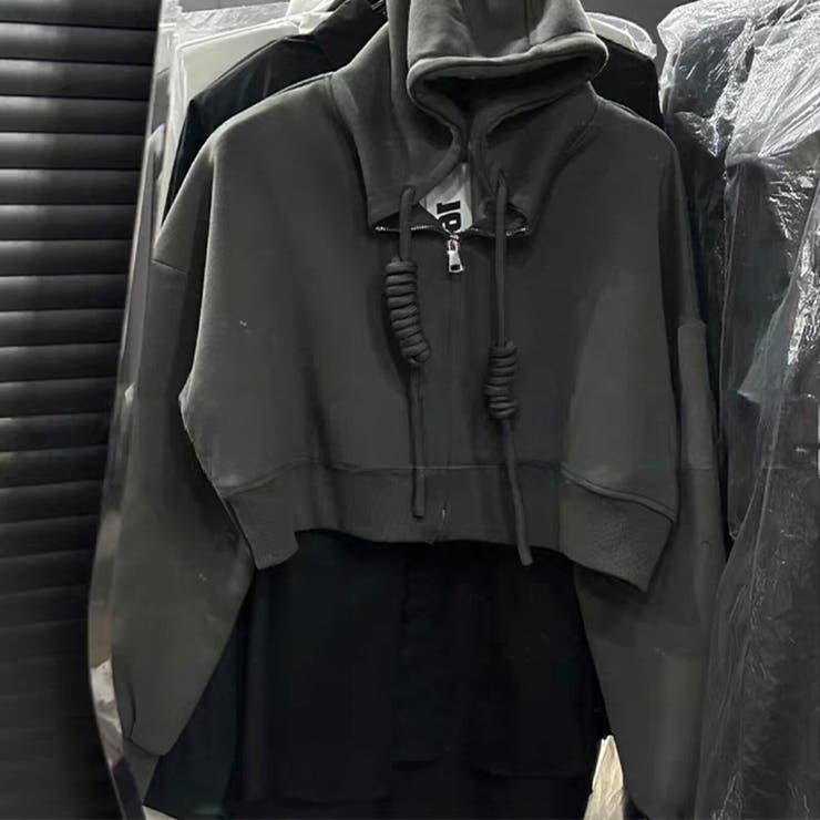 Dark gray | プリントパーカー バックロゴ フーディスウェット | Tannsu Dance