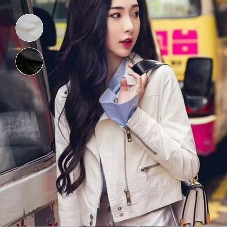 フェイクレザー ライダースジャケット 合皮 | Tannsu Dance | 詳細画像1 