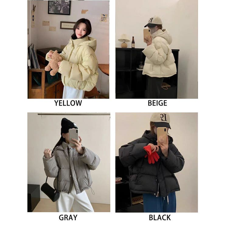 ショートダウンジャケット レディース 中綿[品番：XSTW0010080