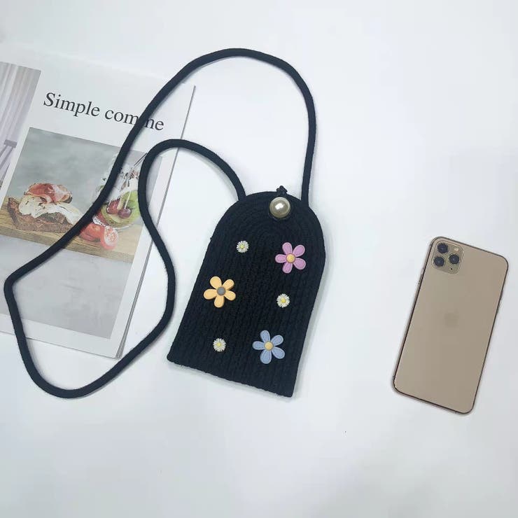 ブラック | スマホポシェット スマホポーチ スマホショルダー | Tannsu Dance