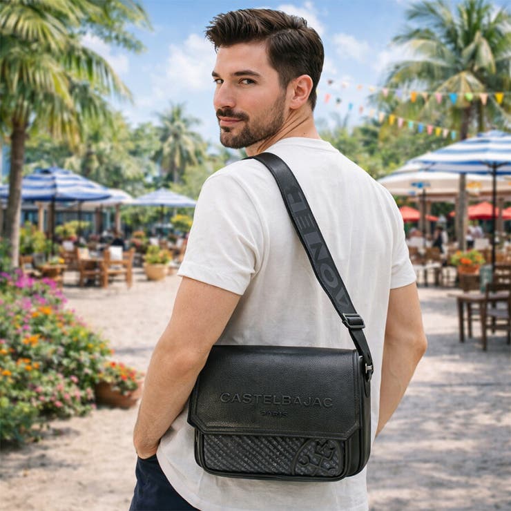 CASTELBAJAC ノワ B5ショルダーバッグ | Tasche Jack | 詳細画像4 