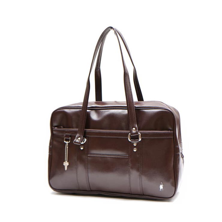 COUNTRY FIELD チョコ/赤 バッグ 42X28X14 COUNTRY FIELD カントリーフィールド[品番：KINW0000292