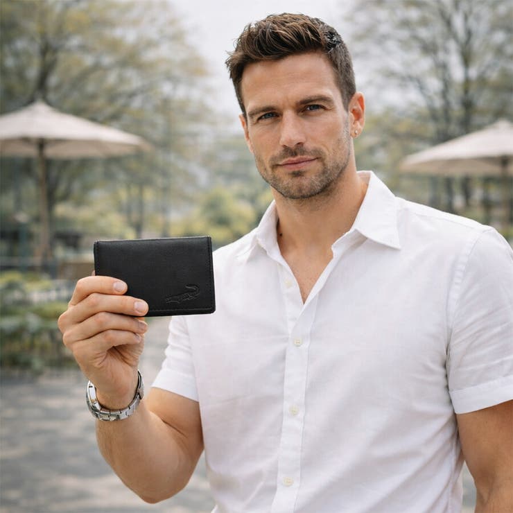 Crocodile ビッグロゴlll 名刺入れ | Tasche Jack | 詳細画像4 