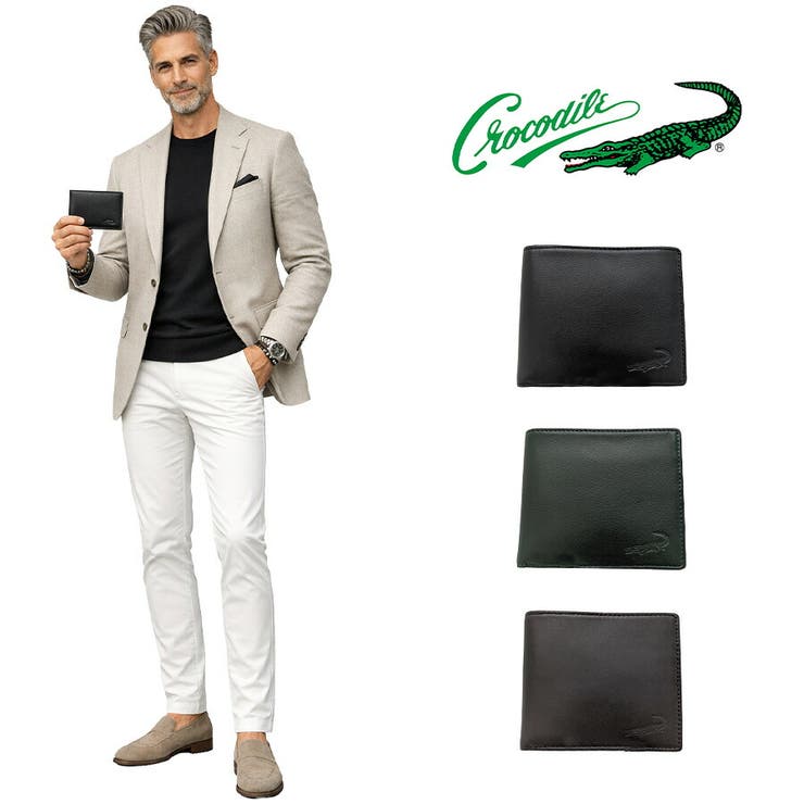 Crocodile ビッグロゴlll 純札入れ | Tasche Jack | 詳細画像1 