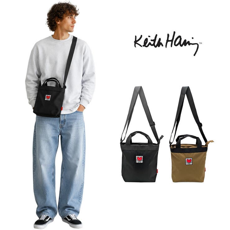 KeithHaring ベーシック2way手提げS ショルダーバッグ | Tasche Jack | 詳細画像1 
