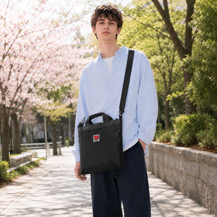 KeithHaring ベーシック2way手提げL ショルダーバッグ | Tasche Jack | 詳細画像3 