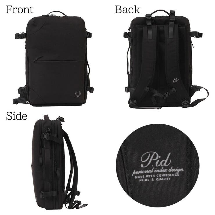 【極美品】　PID バックパック　リュック　2WAY PAK304 40L 黒 PID 公式ショップ】2WAY トラベル ビジネス バックパック 40L