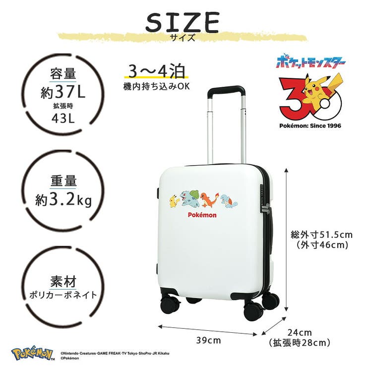 POKEMON 30周年限定 キャリーケース | Tasche Jack | 詳細画像12 