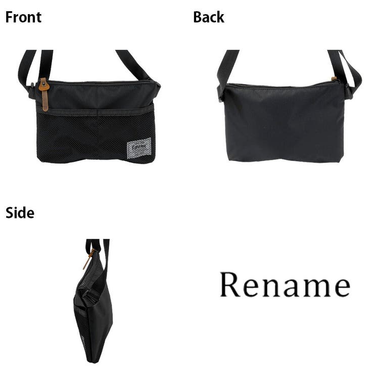 【Rename】 rsn71019 メッシュポケットナイロンサコッシュ | Tasche Jack | 詳細画像9 