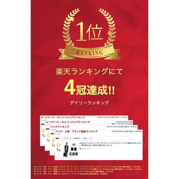 umbro アンブロ スーツケース | Tasche Jack | 詳細画像2 